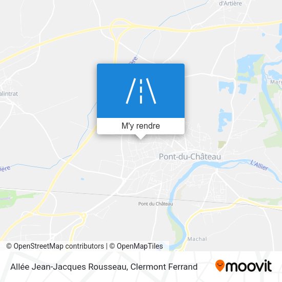 Allée Jean-Jacques Rousseau plan