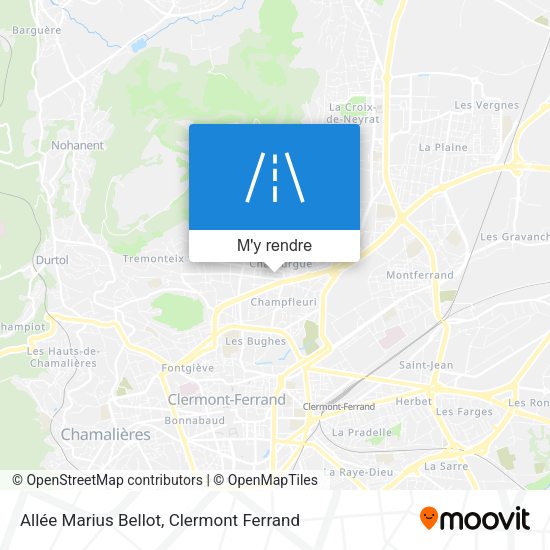 Allée Marius Bellot plan
