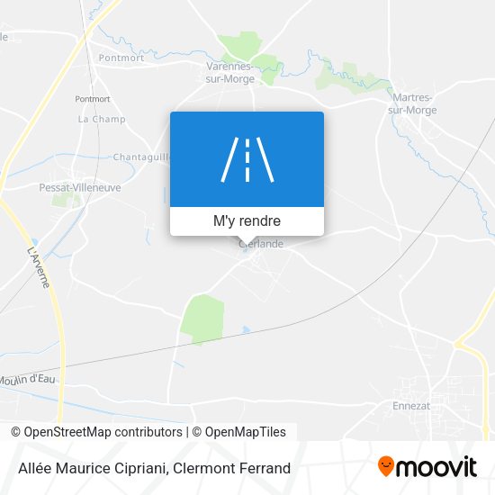 Allée Maurice Cipriani plan
