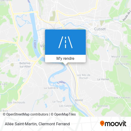 Allée Saint-Martin plan