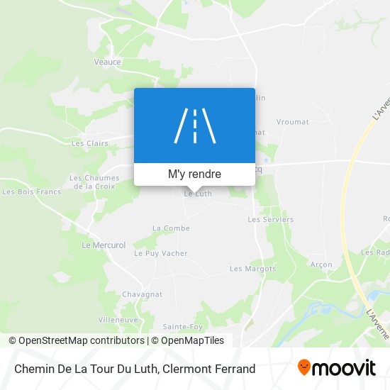 Chemin De La Tour Du Luth plan