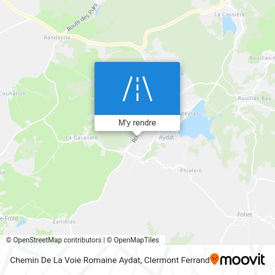 Chemin De La Voie Romaine Aydat plan