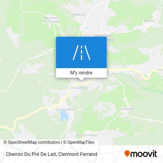 Chemin Du Pré De Lait plan