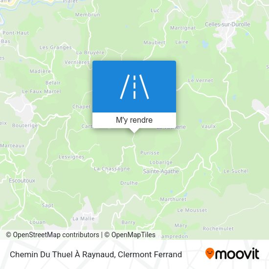 Chemin Du Thuel À Raynaud plan