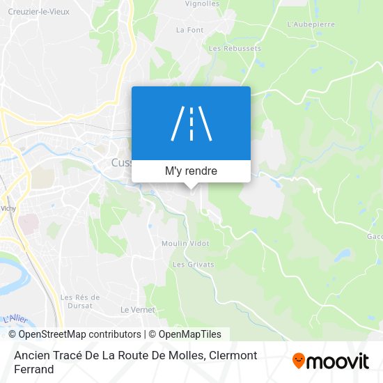 Ancien Tracé De La Route De Molles plan