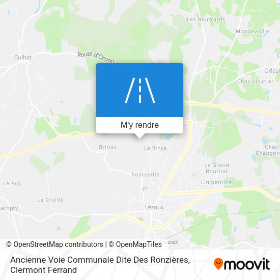 Ancienne Voie Communale Dite Des Ronzières plan