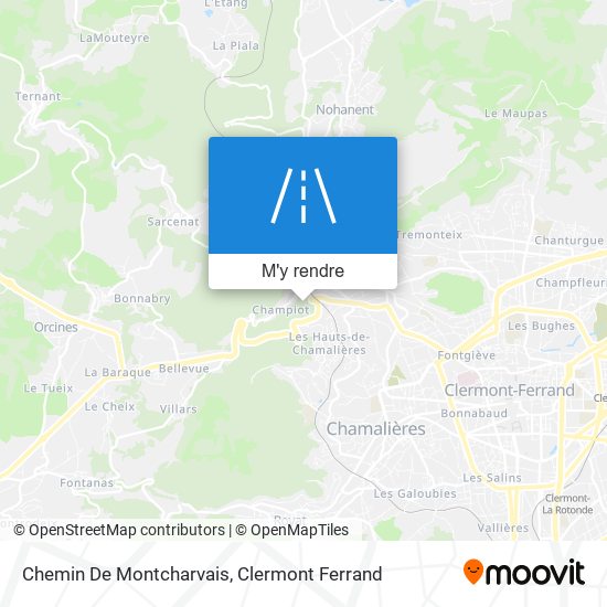 Chemin De Montcharvais plan