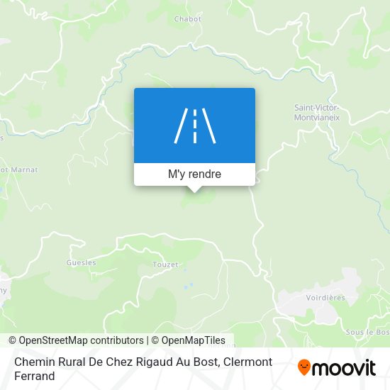 Chemin Rural De Chez Rigaud Au Bost plan