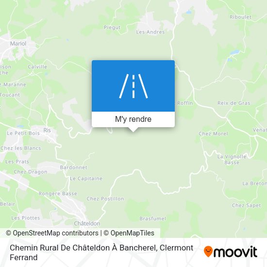 Chemin Rural De Châteldon À Bancherel plan