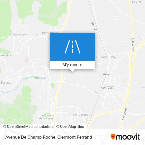 Avenue De Champ Roche plan