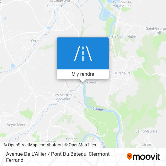 Avenue De L'Allier / Pont Du Bateau plan