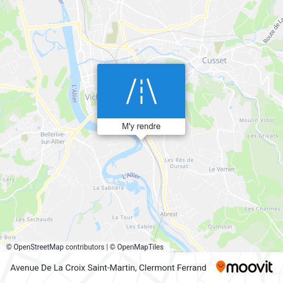 Avenue De La Croix Saint-Martin plan