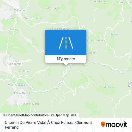 Chemin De Pierre Vidal À Chez Fumas plan