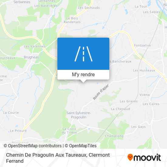 Chemin De Pragoulin Aux Taureaux plan