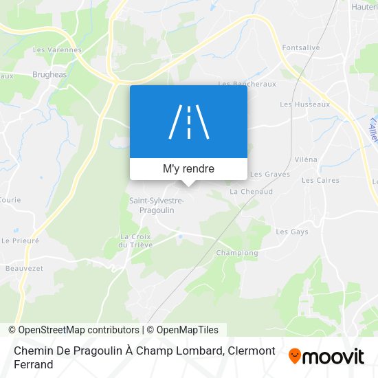 Chemin De Pragoulin À Champ Lombard plan