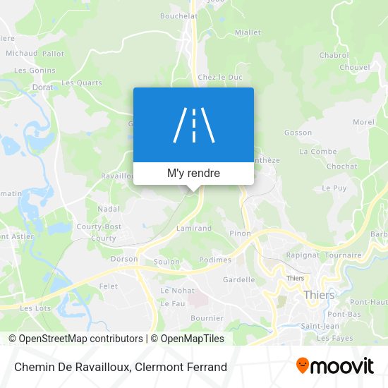 Chemin De Ravailloux plan