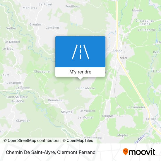 Chemin De Saint-Alyre plan