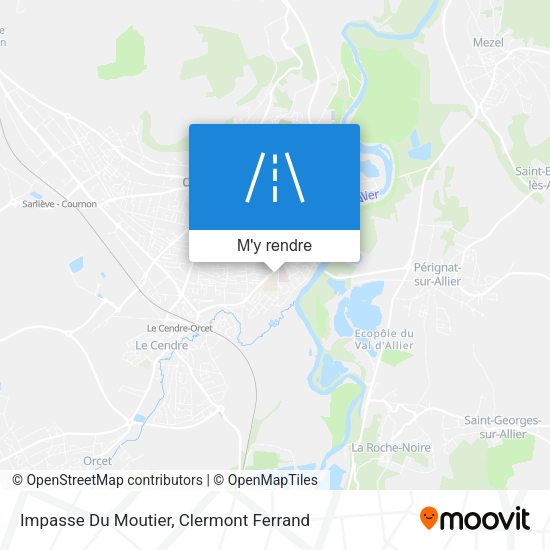 Impasse Du Moutier plan