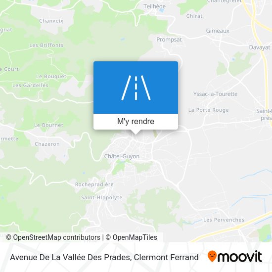 Avenue De La Vallée Des Prades plan