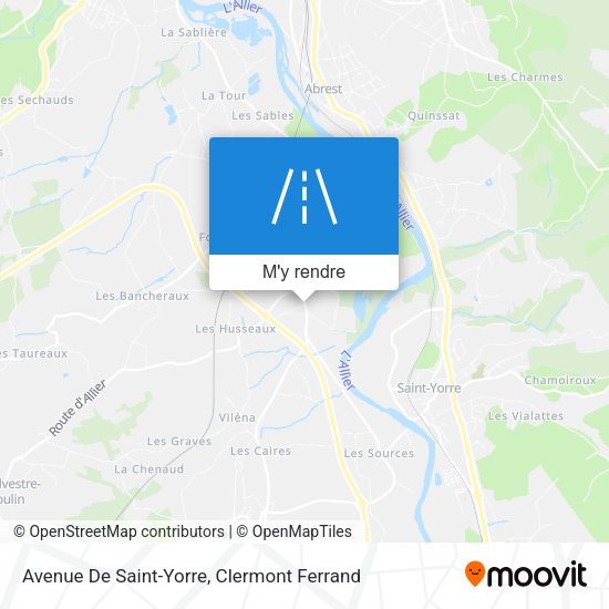 Avenue De Saint-Yorre plan