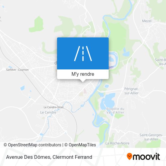 Avenue Des Dômes plan