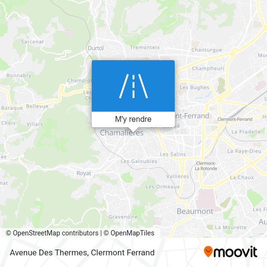 Avenue Des Thermes plan