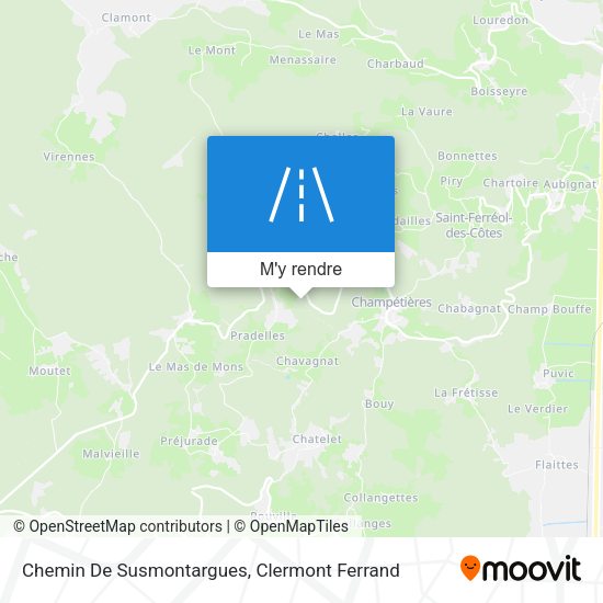 Chemin De Susmontargues plan