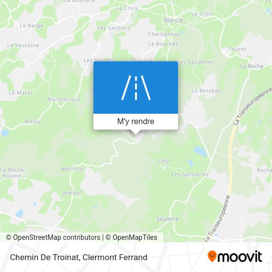 Chemin De Troinat plan