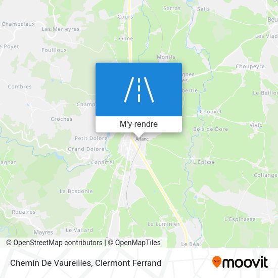 Chemin De Vaureilles plan