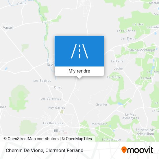 Chemin De Vione plan