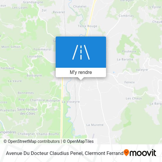 Avenue Du Docteur Claudius Penel plan