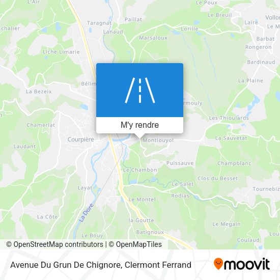 Avenue Du Grun De Chignore plan