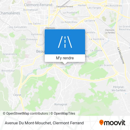 Avenue Du Mont-Mouchet plan