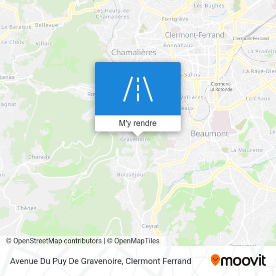 Avenue Du Puy De Gravenoire plan