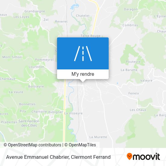 Avenue Emmanuel Chabrier plan