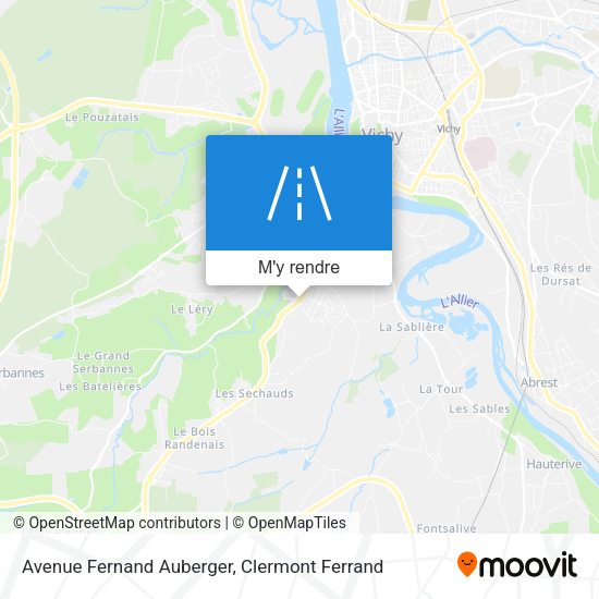 Avenue Fernand Auberger plan