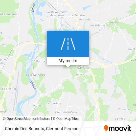 Chemin Des Bonnots plan