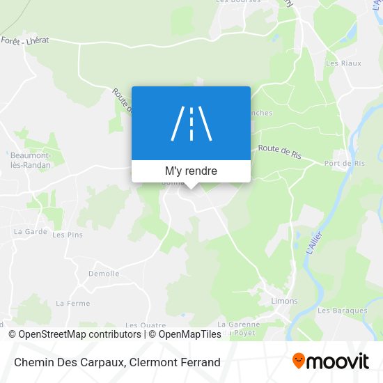 Chemin Des Carpaux plan