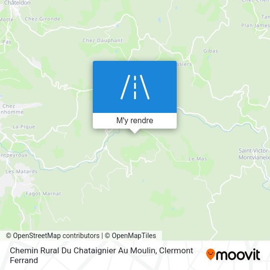 Chemin Rural Du Chataignier Au Moulin plan