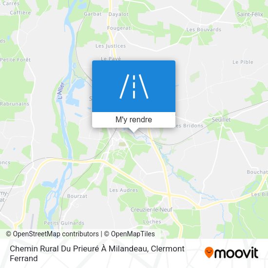 Chemin Rural Du Prieuré À Milandeau plan