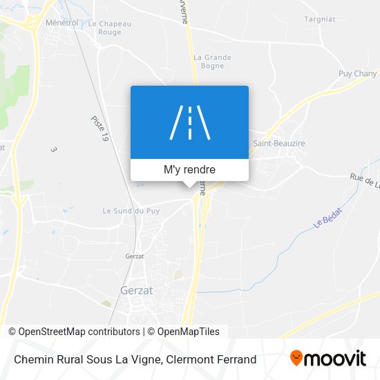 Chemin Rural Sous La Vigne plan