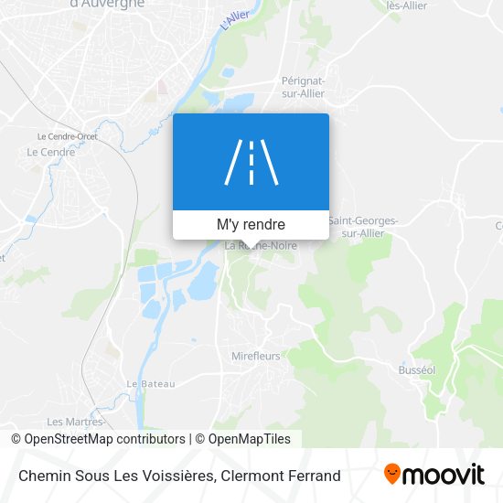 Chemin Sous Les Voissières plan