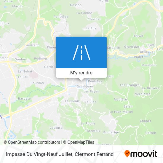 Impasse Du Vingt-Neuf Juillet plan
