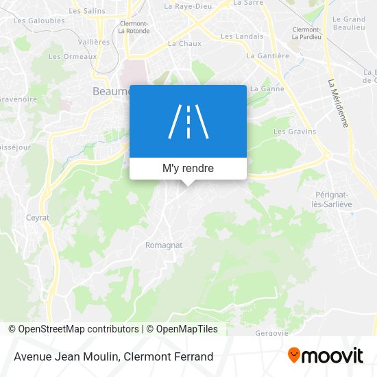 Avenue Jean Moulin plan