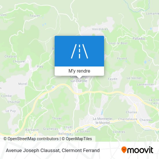 Avenue Joseph Claussat plan