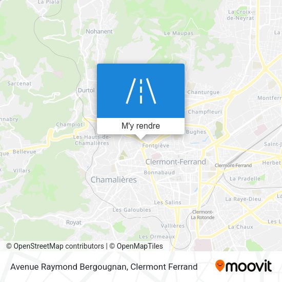 Avenue Raymond Bergougnan plan