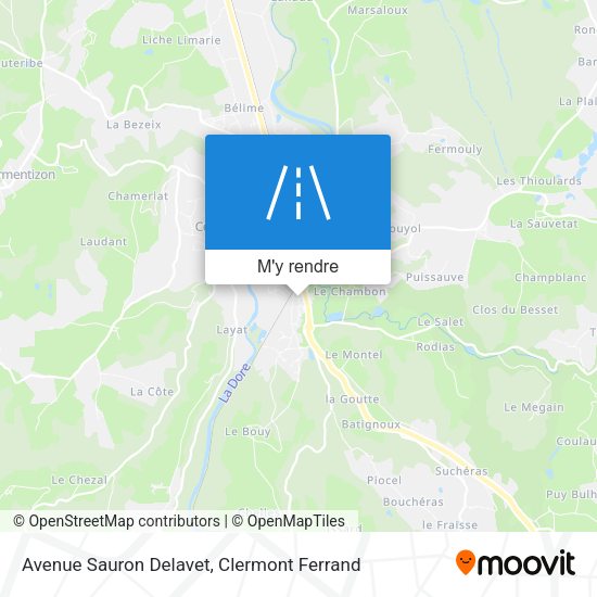Avenue Sauron Delavet plan