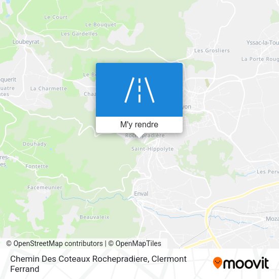 Chemin Des Coteaux Rochepradiere plan