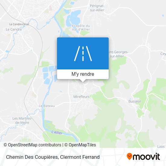 Chemin Des Coupières plan