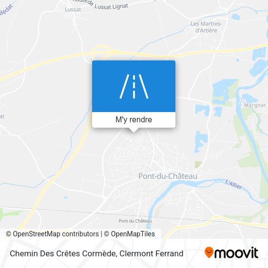 Chemin Des Crêtes Cormède plan